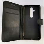 Black Book Case Flip with Strap For Nokia 6.2 TA-1200 Slim Fit Look